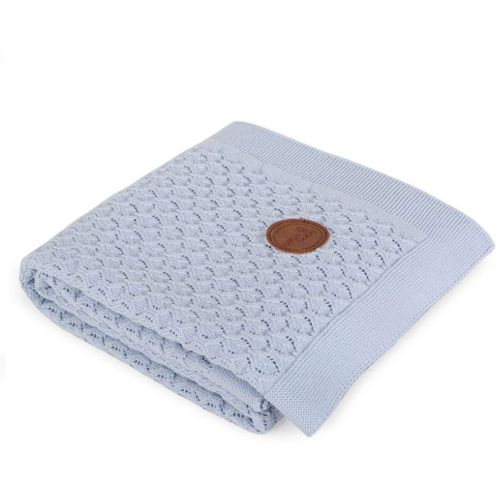 Ceba Baby pokrivač pleteni (90x90) plavo slika 1