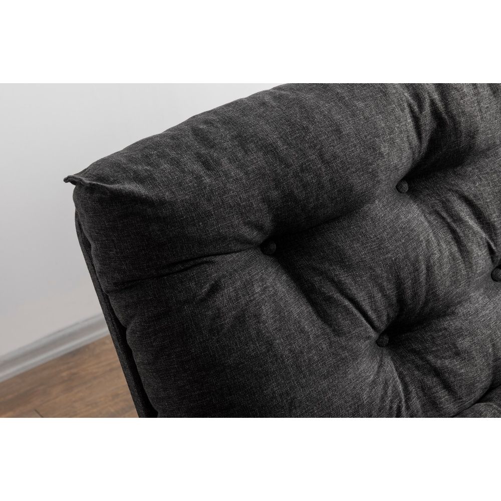 Saki - Tamno Siva Troosjedna Sofa na Razvlačenje slika 5