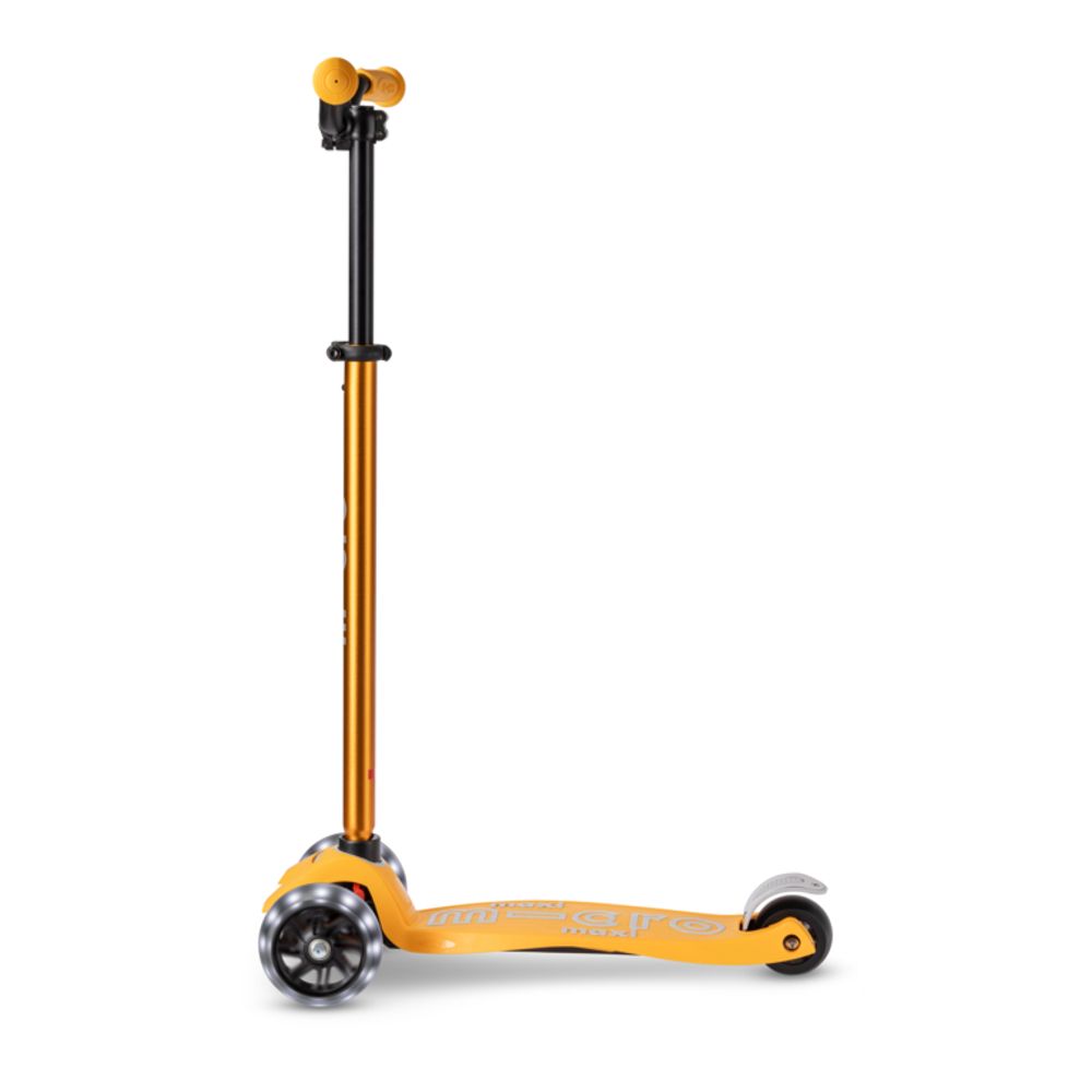 Micro Romobil Maxi Deluxe Pro LED, Sunburst Yellow slika 2
