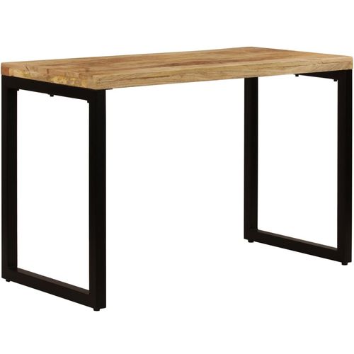 Blagovaonski stol 115 x 55 x 76 cm masivno drvo manga i čelik slika 20