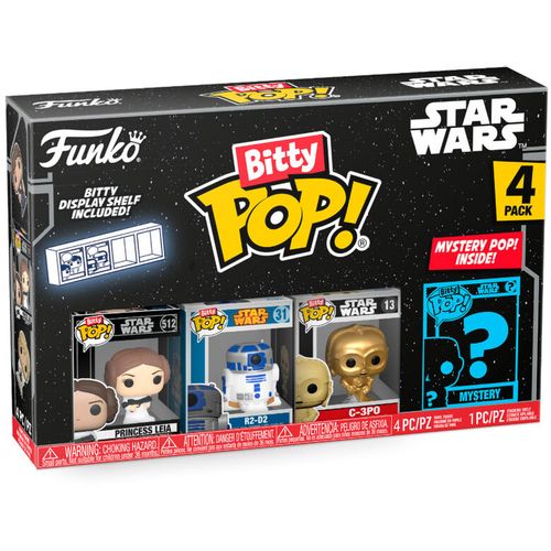 Blister 4 figures Bitty POP Sar Wars Leia slika 1