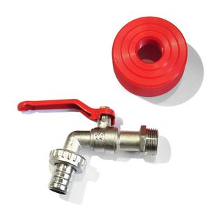 Priključak Crveni 59-60mm s Slavina 3/4" za Cisterne IBC