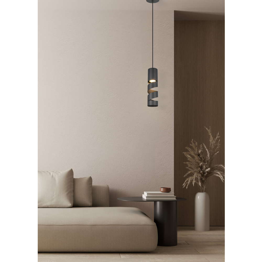 Trio Lightning visilica STREAM 1, crna-mat slika 2