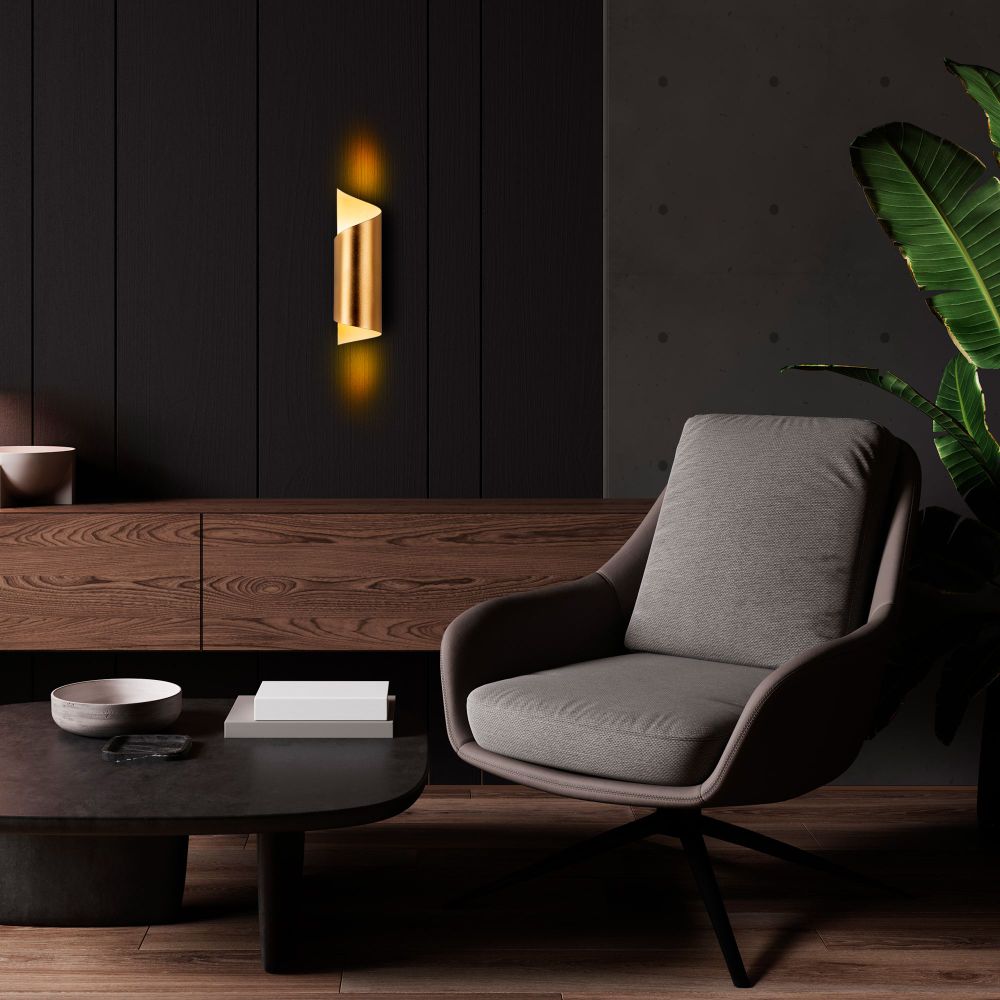 Zidna Lampa Kıvrık - 15361, boje: Zlato slika 3