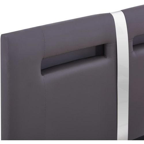 Okvir za krevet od umjetne kože s LED svjetlom sivi 90 x 200 cm slika 30