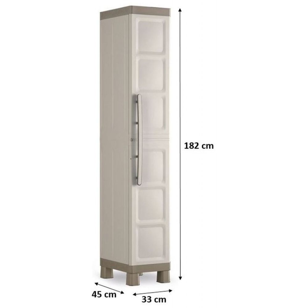 Keter Ormar 33x45x182 bež visoki PVC EXCELLENC slika 5