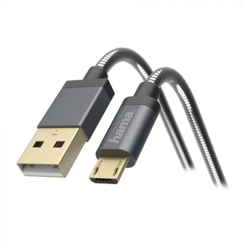 Hama "Metal" kabl za prenos/punjenje, micro-USB, 1.5 m slika 2