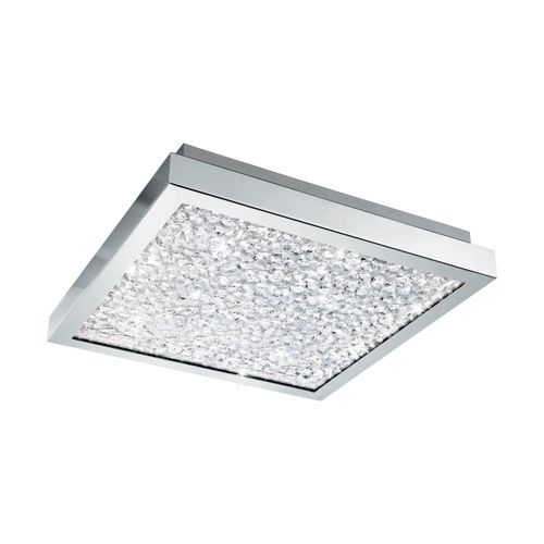 Eglo Cardito plafonjera/1, led, 16w, 320x320, 1700lm, hrom/kristal  slika 1