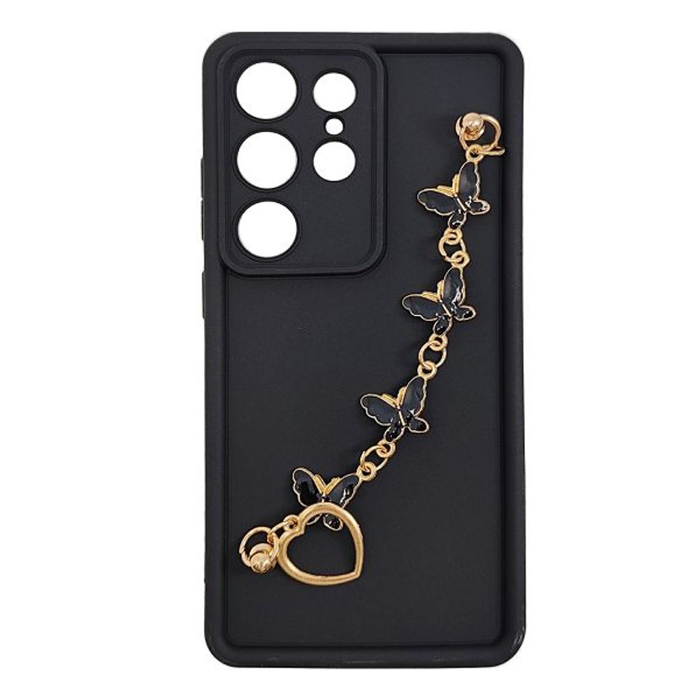 MM TPU SAM GALAXY S25 ULTRA - SILICONE CANDY WRIST STRAP Bl Butterfly slika 1