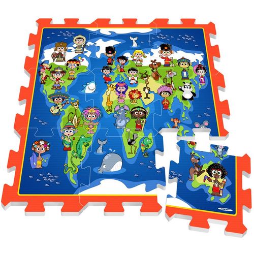 Podloga puzzle za igru karta svijeta slika 3
