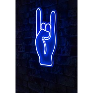 Wallity Ukrasna plastična LED rasvjeta, Rock N Roll Sign - Blue