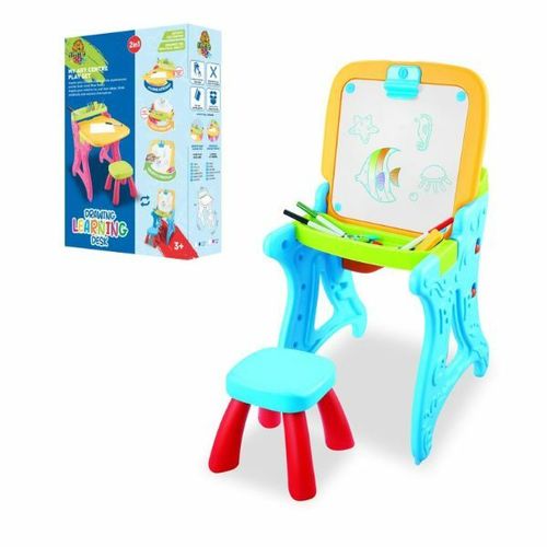 Milla Toys Sto I Tabla Sa Stolicom Plavi 2U1 slika 1