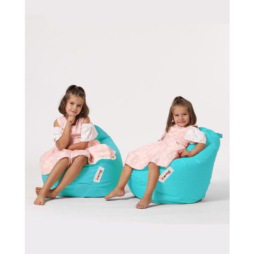 Atelier Del Sofa Vreća za sjedenje, Premium Kids - Turquoise slika 7