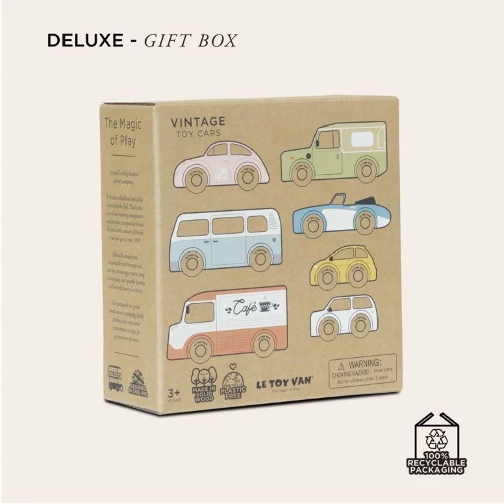 Le Toy Van Set drvenih autića Vintage slika 6