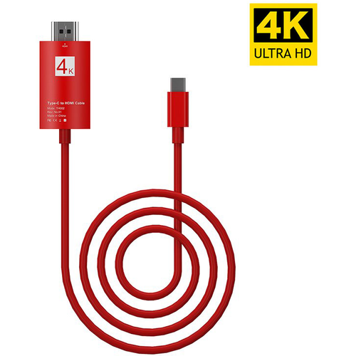 Adapter Type C na HDMI M 4K 30Hz crveni slika 1