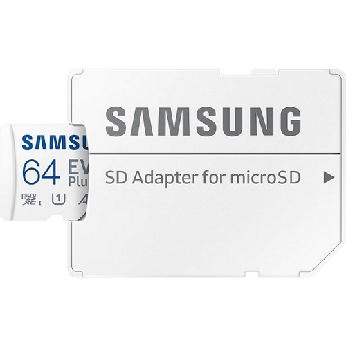 Samsung MB-MC64SA/EU MicroSD 64GB, EVO Plus, SDXC, UHS-I U3 V10 A1, Read 160MB/s, for 4K and FullHD video recording, w/SD adapter slika 2