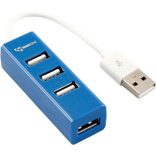 Sbox USB razdjelnik H-204 PLAVI  / USB-2.0 4 ULAZA slika 2