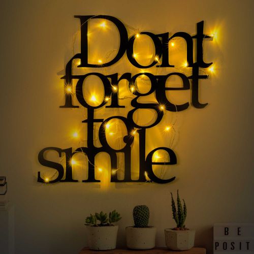 Wallity Metalna zidna dekoracija Dont Forget To Smile 183 slika 1