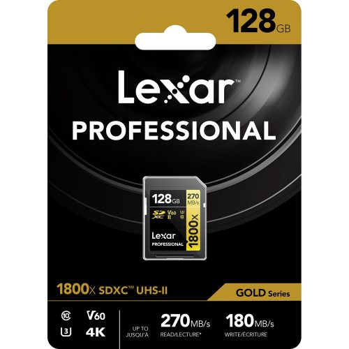 Lexar SD 128GB 1800x SDXC UHS-II card, 270MB/s read 180MB/s write C10 V60 U3 slika 5