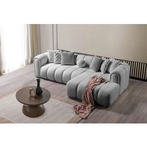 Ugaona Sofa N-Line Desna - boja: siva