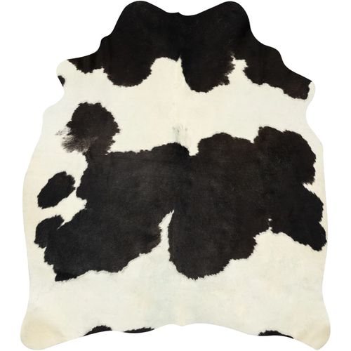 Tepih od prave kravlje kože 150 x 170 cm crno-bijeli slika 24