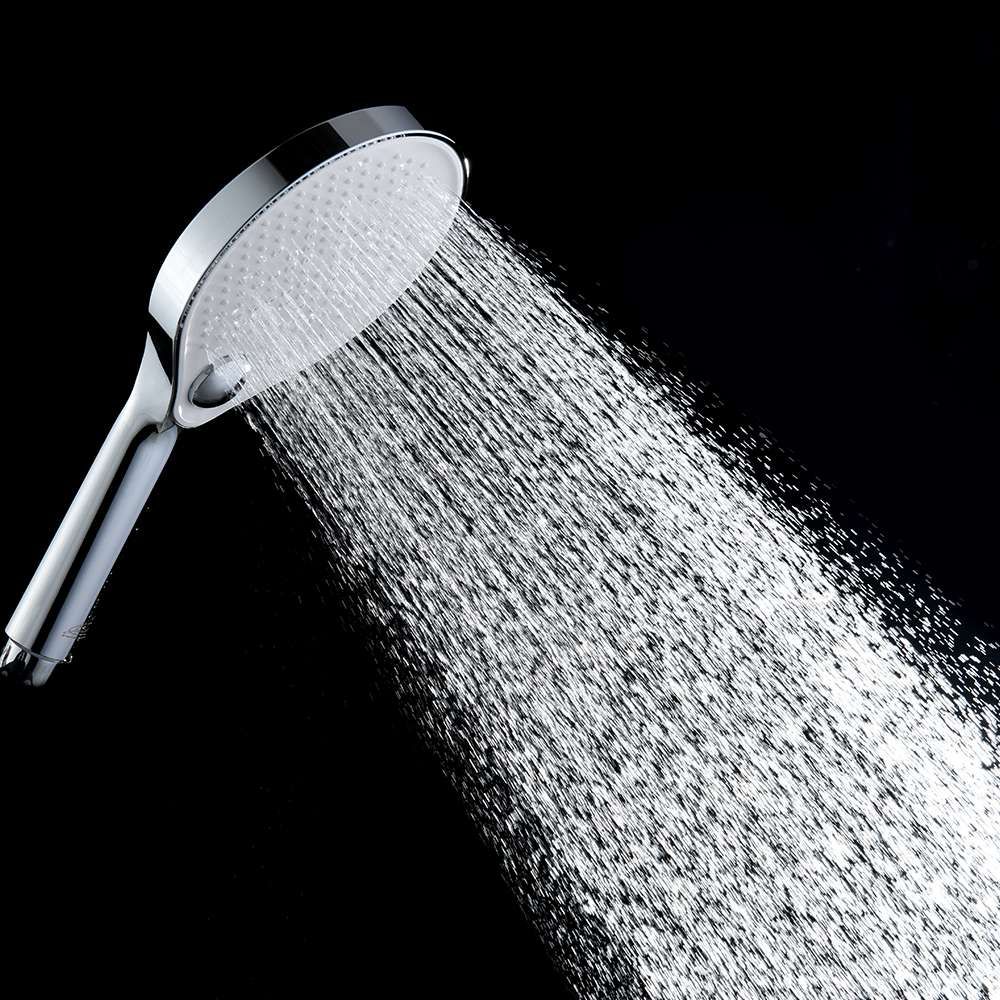 Inter Ceramic tuš ručica, 3 funkcije 13cm abs kromirana/bijela slika 4