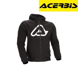 Duks - dukserica za motor Acerbis Fly Hoodie - Crna vel.XL