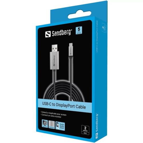 Sandberg USB-C na DisplayPort video kabel 2m slika 3