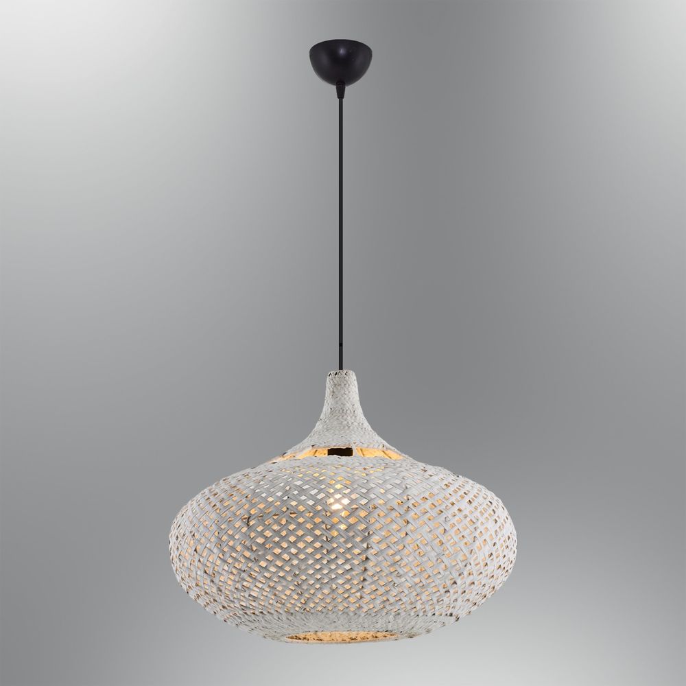 Luster Bijeli 4461-15-01 sa Ratan Kapom slika 1