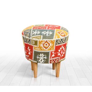 Rug - Multicolor Multicolor Pouffe