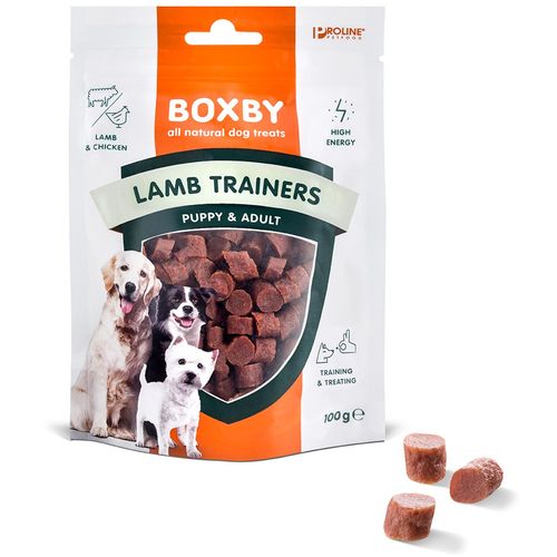 Boxby Trening poslastica za pse Puppy & Adult Janjetina, 100 g slika 1