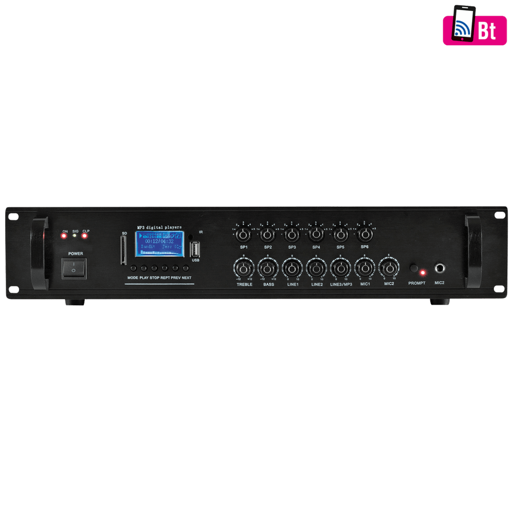SAL Pojačalo 110V sa miksetom 120W, Bluetooth, FM,  USB - MPA 120BT slika 1