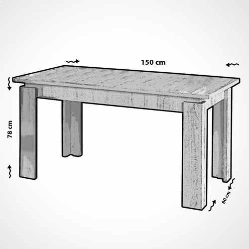 Huqqa - Dark Oak Dark Oak Extendable Dining Table slika 6