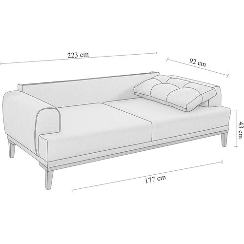 Balera - Grey Grey Sofa Set slika 16