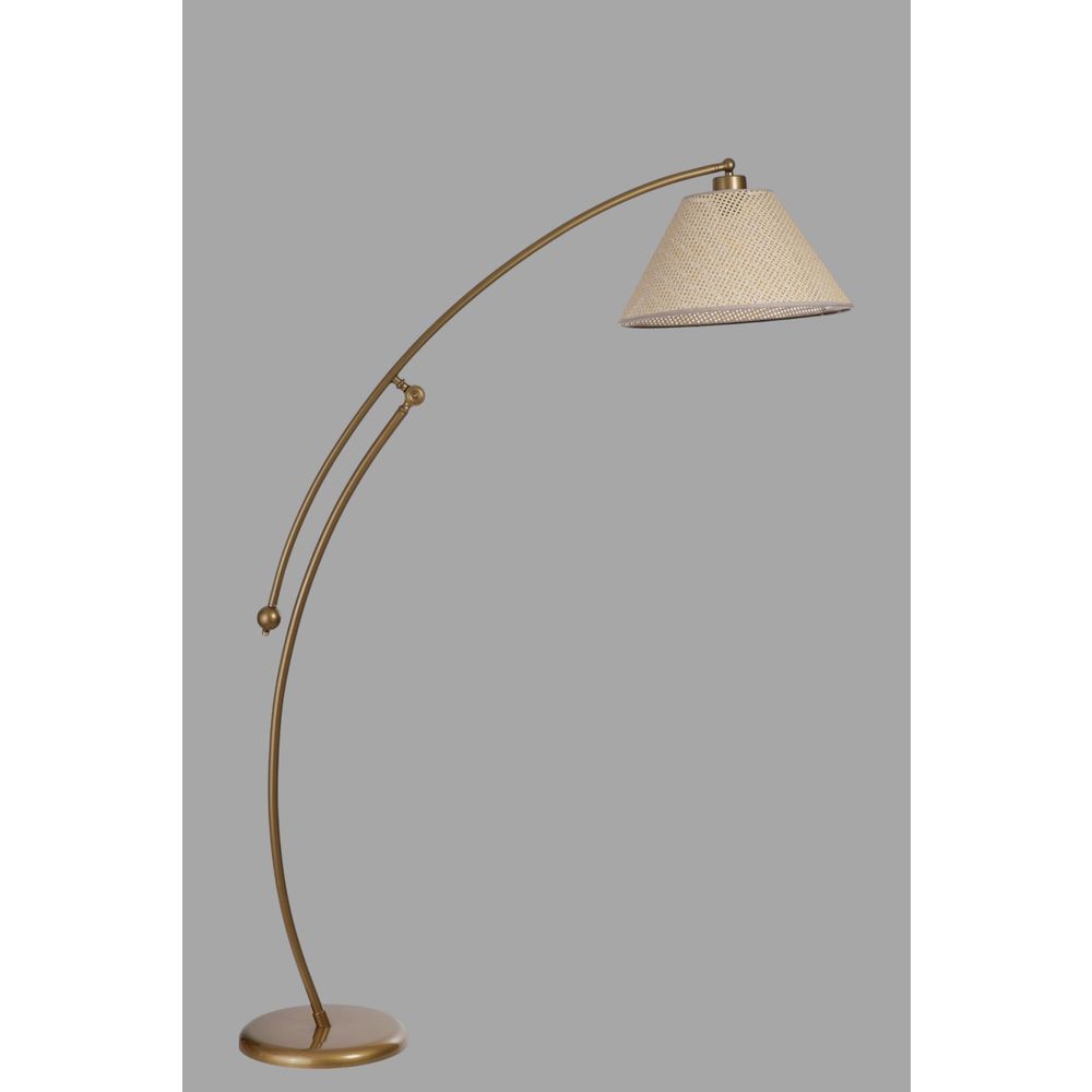 Opviq Podna lampa 651, bež, zlatna slika 3