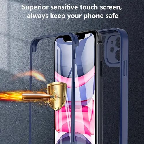 Techsuit – ColorVerse 360 ​​Series obostrana zaštitna maska za iPhone 12 – crna slika 4