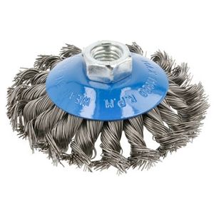 Hogert Okrugla čelična četka 0.5mm, promjer 115 mm, za kutnu brusilicu, prihvat M14
