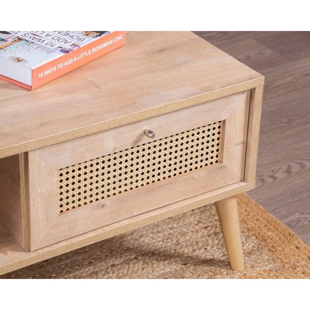 Kafa stol Calvin u boji hrasta slika 6