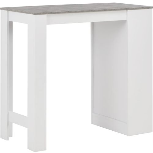 Barski stol s policom bijeli 110 x 50 x 103 cm slika 15