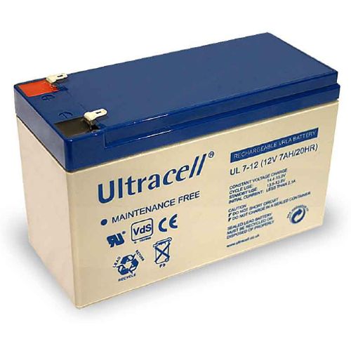 Ultracell UL7-12 Battery 12V / 7.0Ah, UPS, alarmni sistemi slika 1