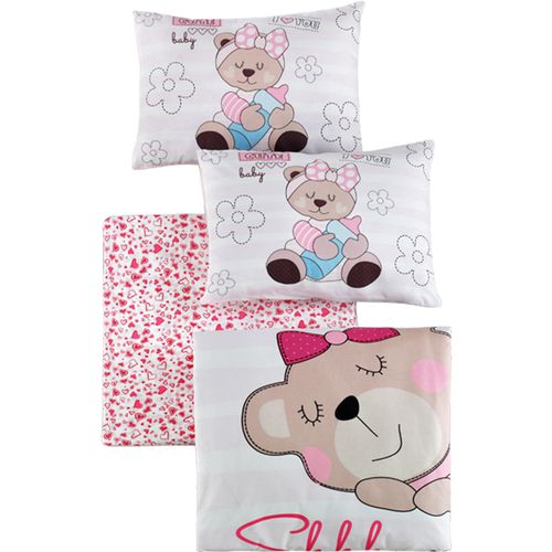 Colourful Cotton Komplet posteljine za bebe od ranforcea Sleep Time slika 3