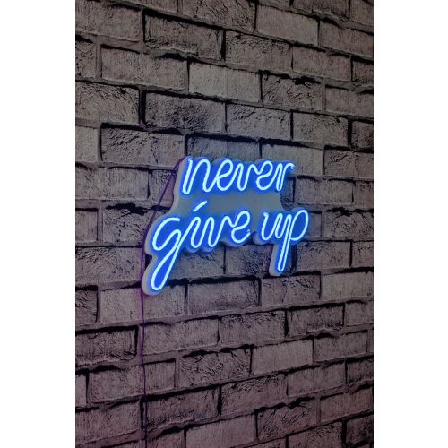 Wallity Ukrasna plastična LED rasvjeta, Never Give Up - Blue slika 10