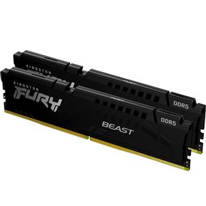 Kingston memorija Fury Beast 32GB (2x16GB), DDR5 5600MHz, CL40, KF556C40BBK2-32