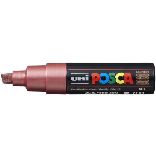 UNI POSCA marker pc-8k metallic crveni slika 1