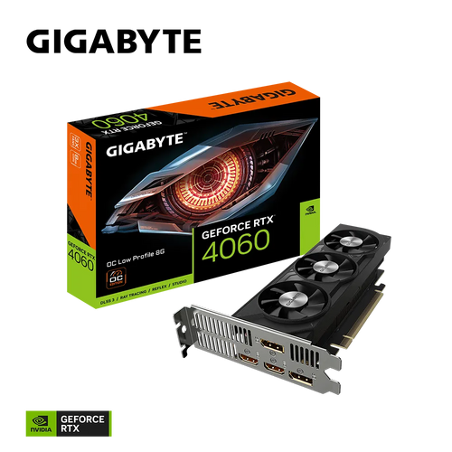 GIGABYTE grafička kartica GeForce RTX 4060 OC Low Profile 8G, 8GB GDDR6, PCI-E 4.0 slika 1