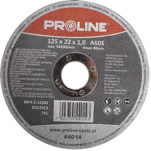 Profix REZNI DISK ZA REZANJE NEHRĐAJUČEG ČELIKA T41,125X1,2X22A60S 44012 slika 1