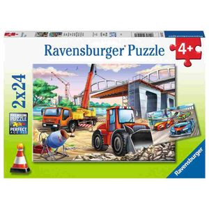 Ravensburger Puzzle radna vozila i automobili 2x24kom