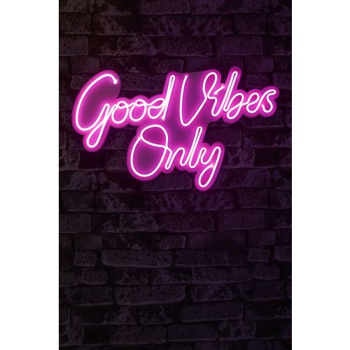 Wallity Good Vibes Only 2 - Dekorativna LED rasveta u roze boji slika 2