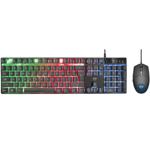 Trust tastatura+miš GXT 838 AZOR žični set gaming crna slika 2