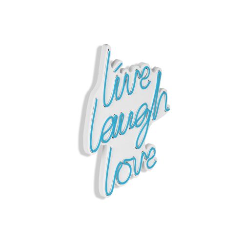 Wallity Ukrasna plastična LED rasvjeta, Live Laugh Love - Blue slika 16